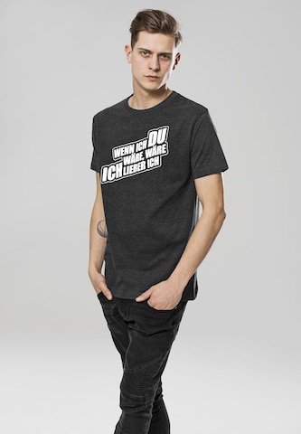 Mister Tee T-Shirt 'Sascha Grammel' in Grau: predná strana