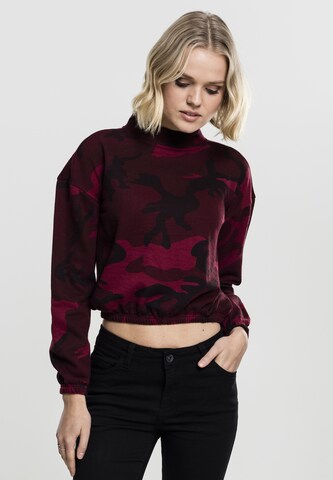 Urban ClassicsSweater majica - crvena boja: prednji dio