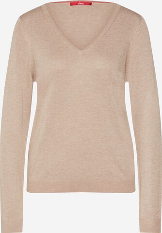 s.Oliver Pullover in Beige: predná strana