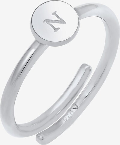 ELLI Ring 'Initial ' in de kleur Zilver, Productweergave