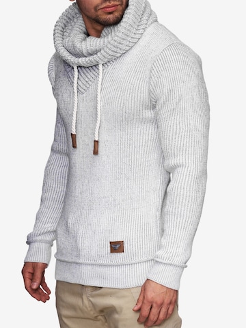 INDICODE JEANS Sweater 'Keshawn' in White: front