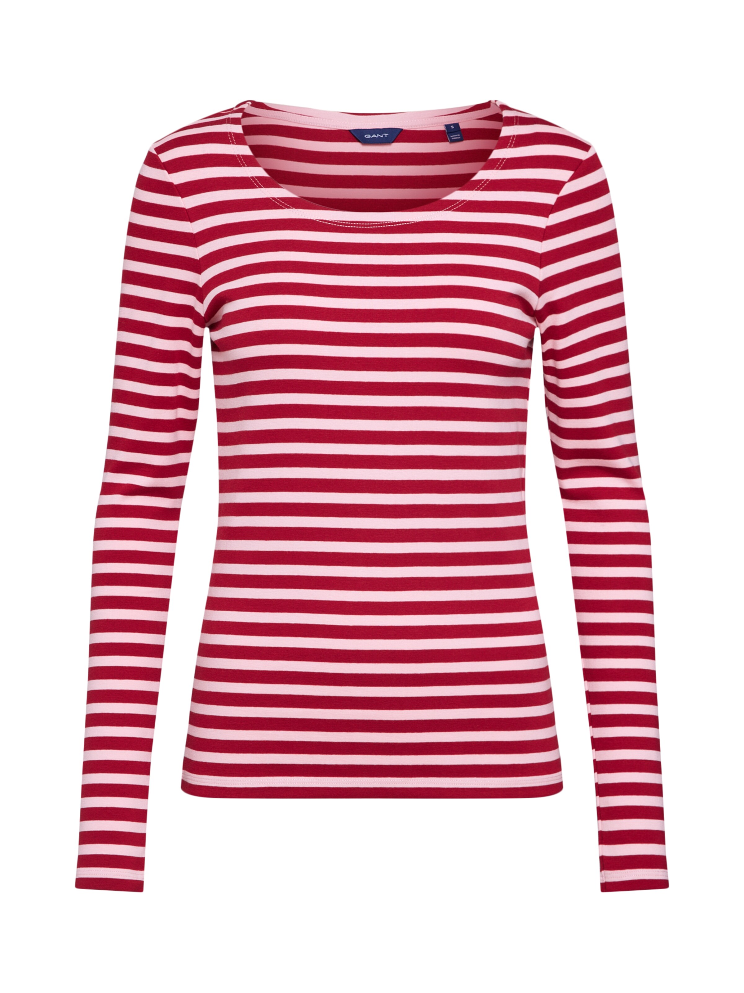 GANT - Shirt '1X1 RIB LS T-SHIRT' in de kleur Crème
