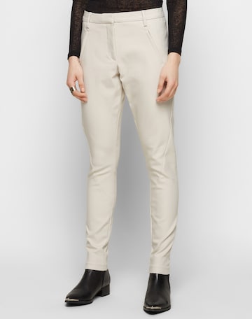 Coupe slim Pantalon chino 'Angelie 238' FIVEUNITS en beige : devant