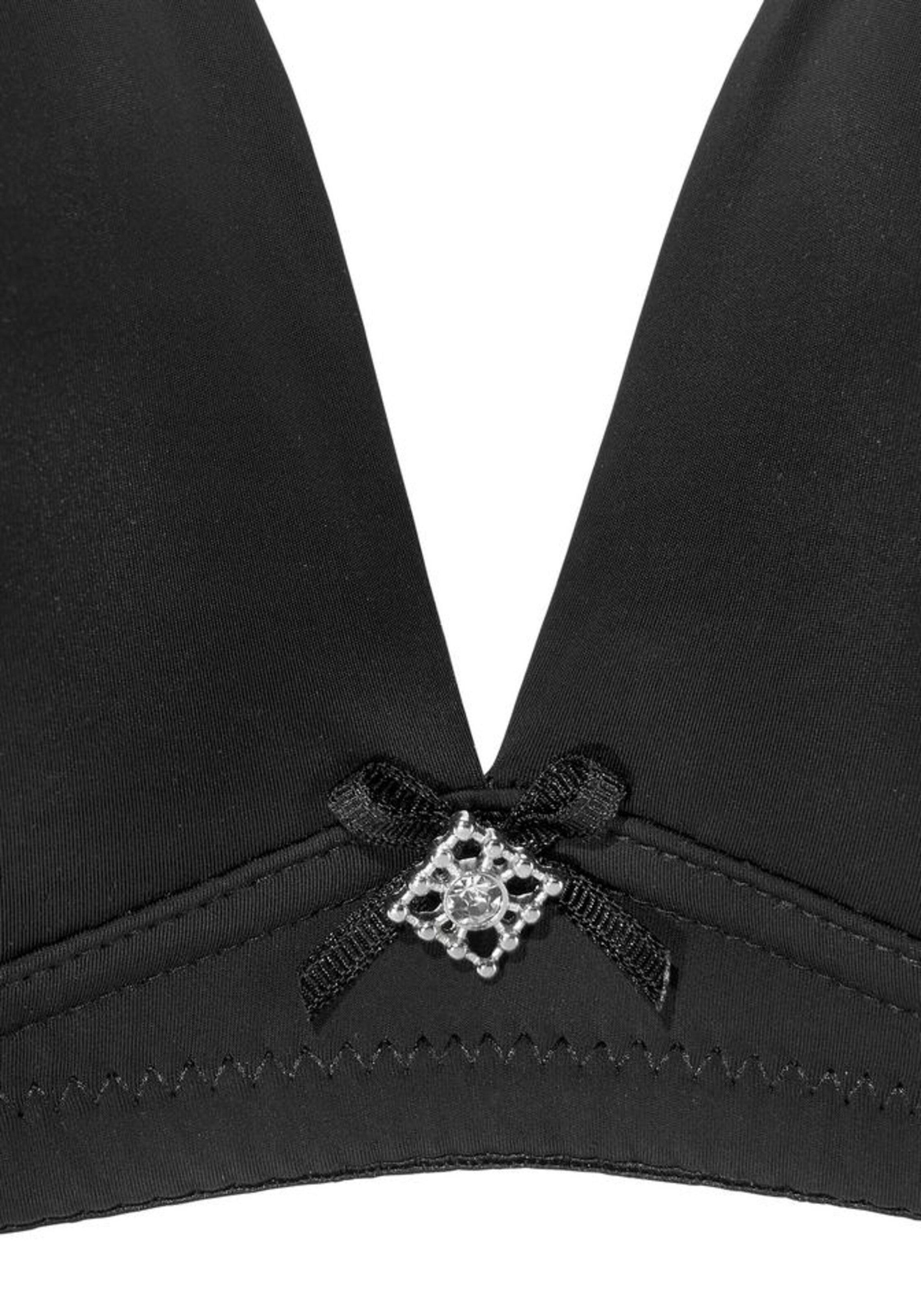 LASCANA Бюстгальтер под футболку Бюстгальтер в Черный