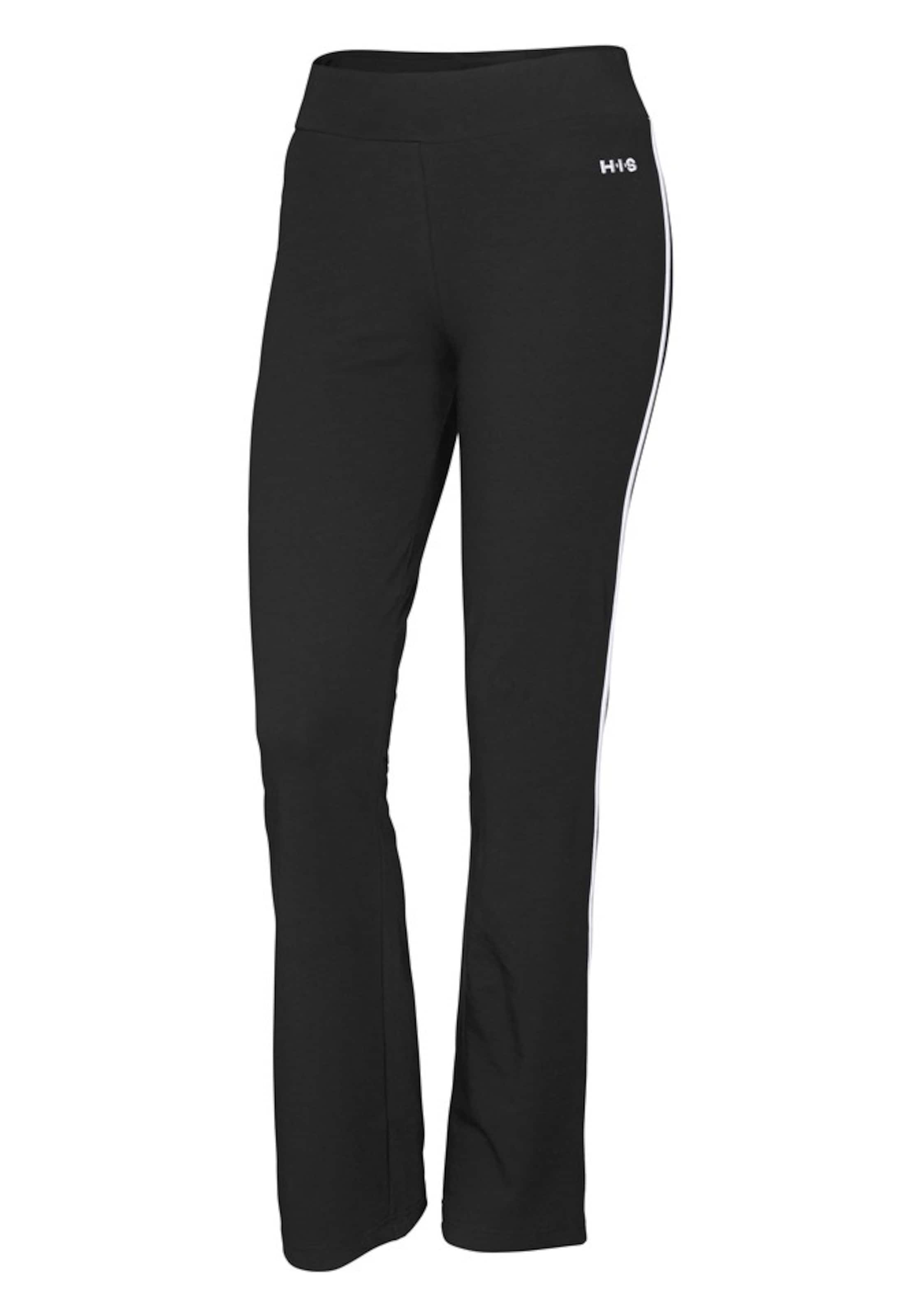 H.I.S Flared Jazzpants in Schwarz: Vorderseite