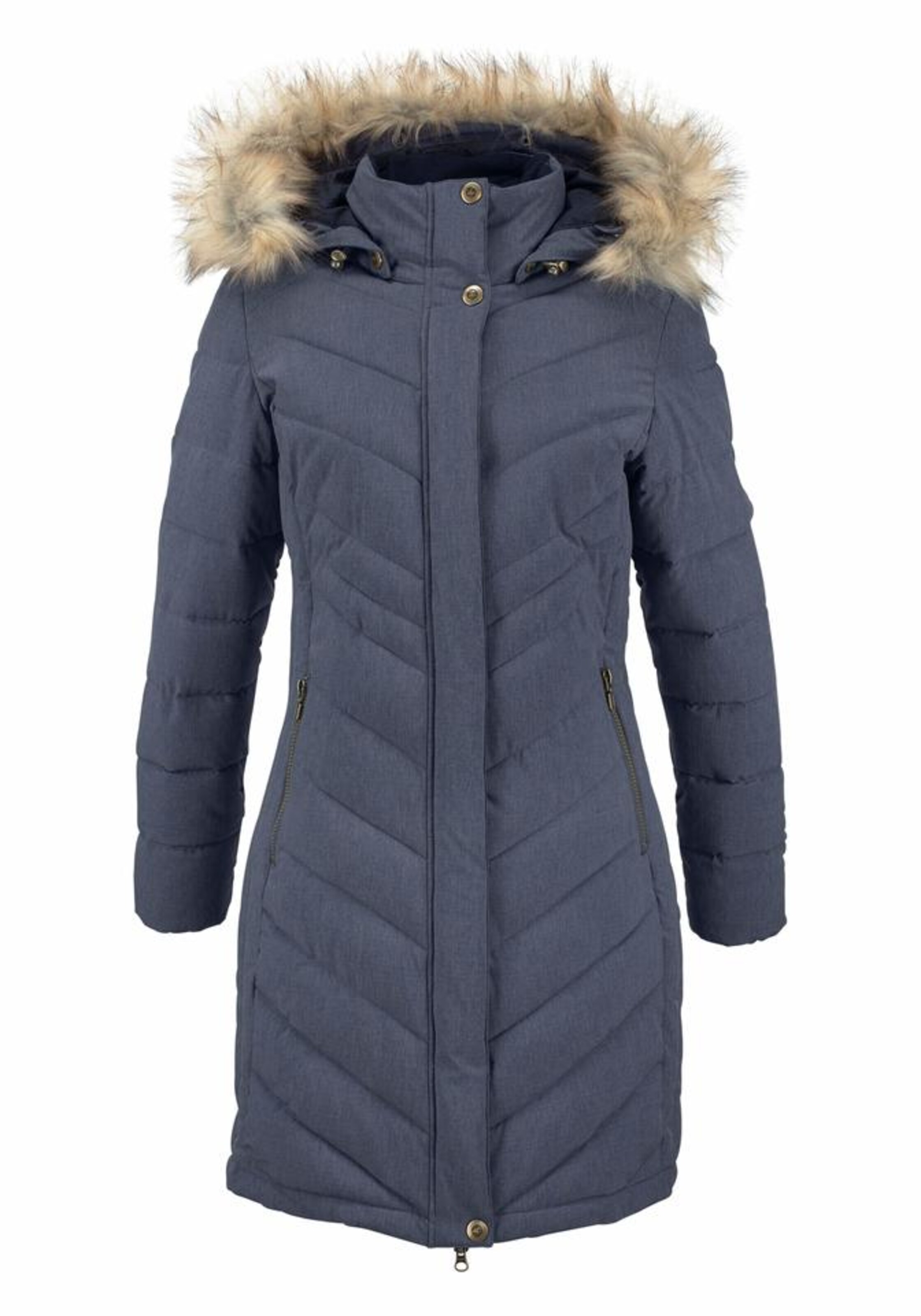 POLARINO - Steppjacke in blaumeliert