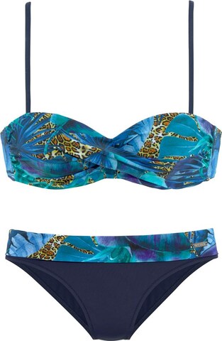 LASCANA - Bandeau Biquíni em azul