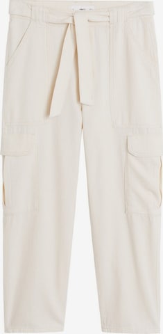 Regular Pantalon cargo MANGO en beige : devant