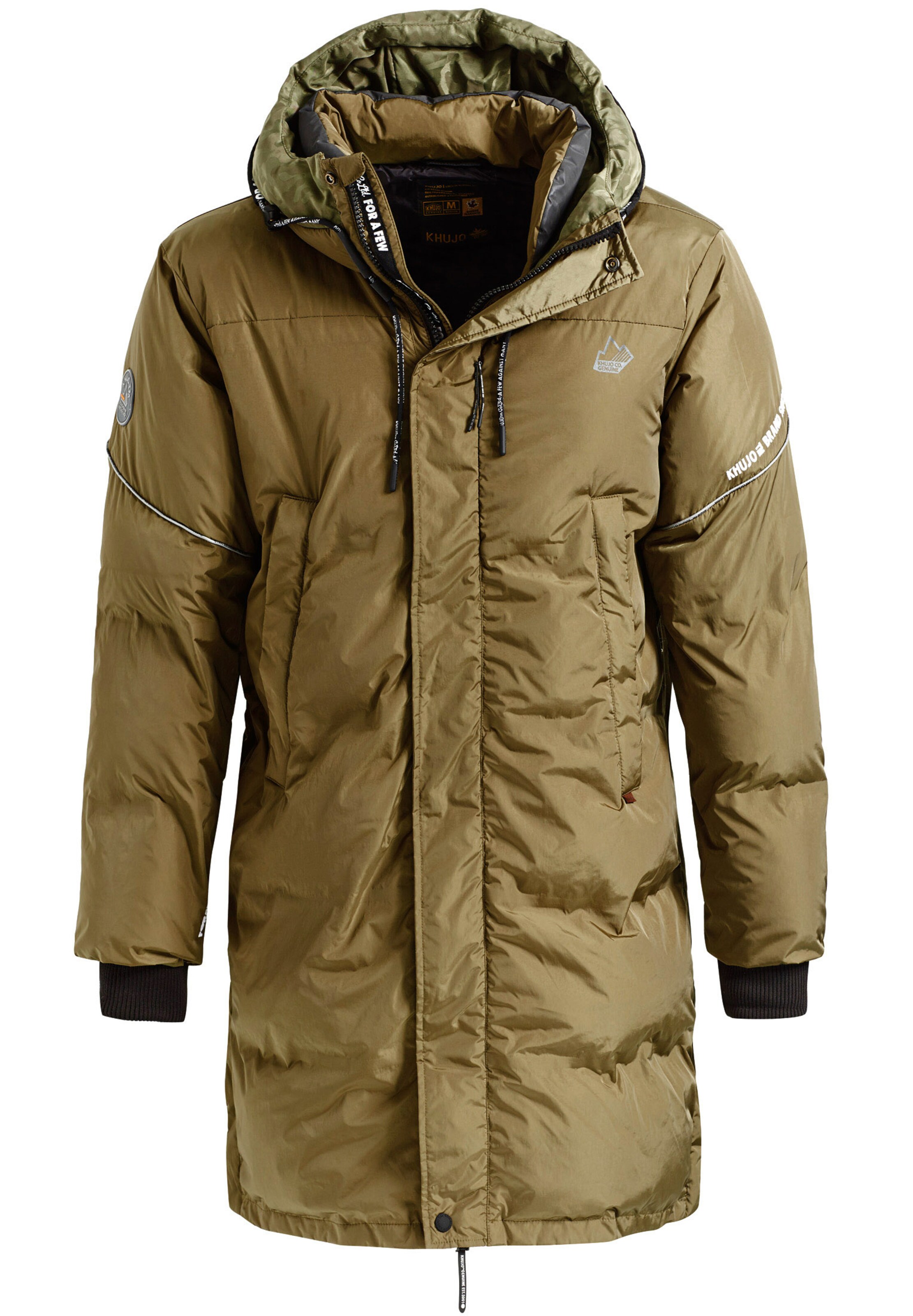 khujo - Winterjas 'CALLUX' in de kleur Olijfgroen