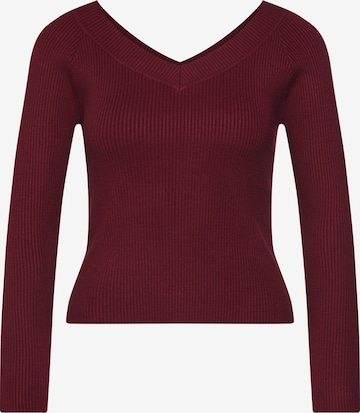 Fashion Union Pullover 'ELM' in Rot: predná strana