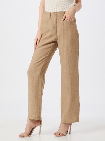 BRAX Loosefit Broek 'Farina' in Beige: voorkant