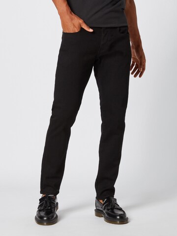 G-Star RAW Slimfit Jeans in Zwart: voorkant