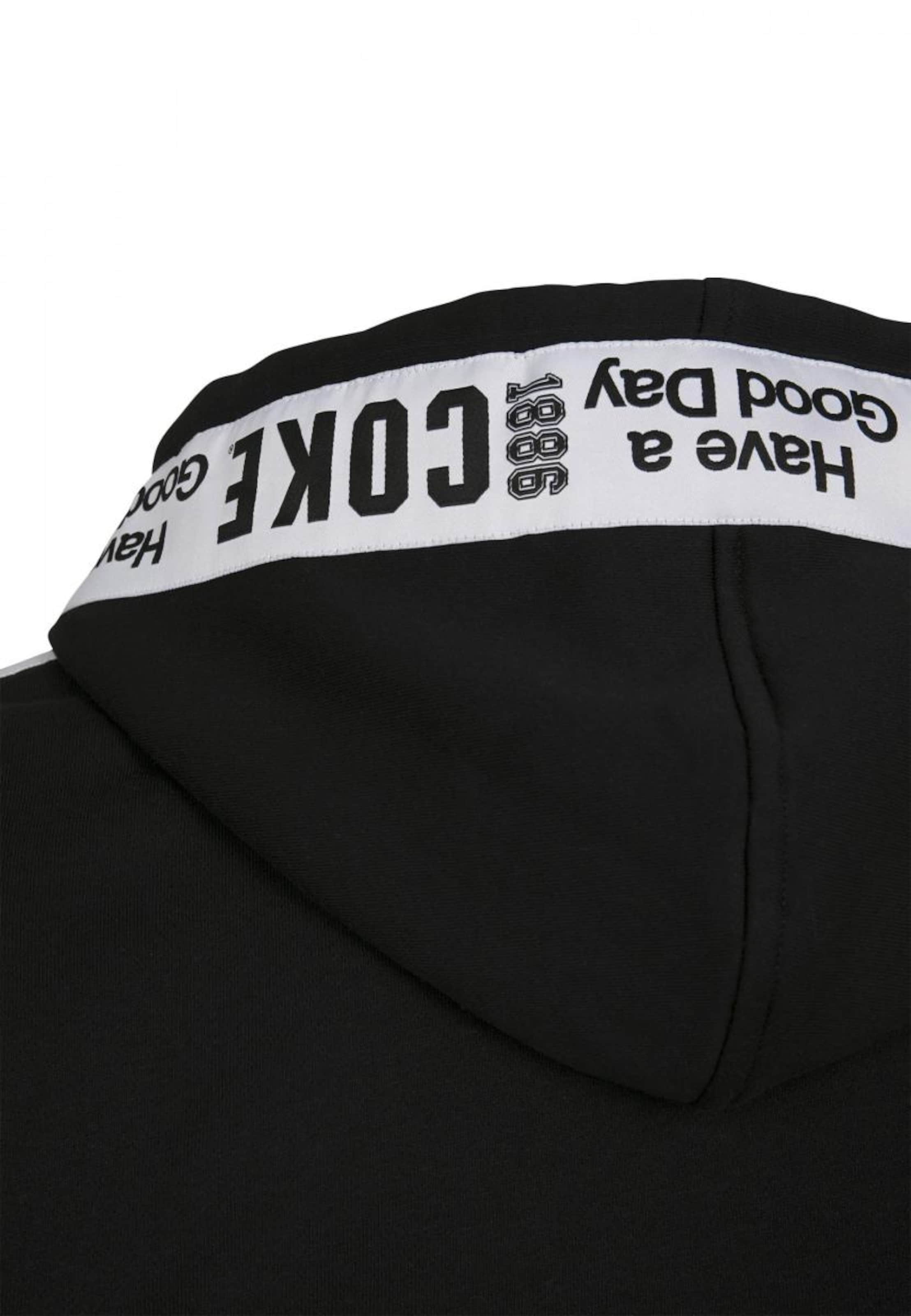 Merchcode Sweatshirt 'Coke' in Schwarz