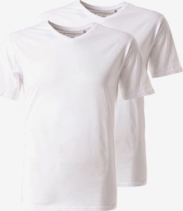 Lakeville Mountain T-Shirt 'V Neck Double Pack' in Weiß: predná strana