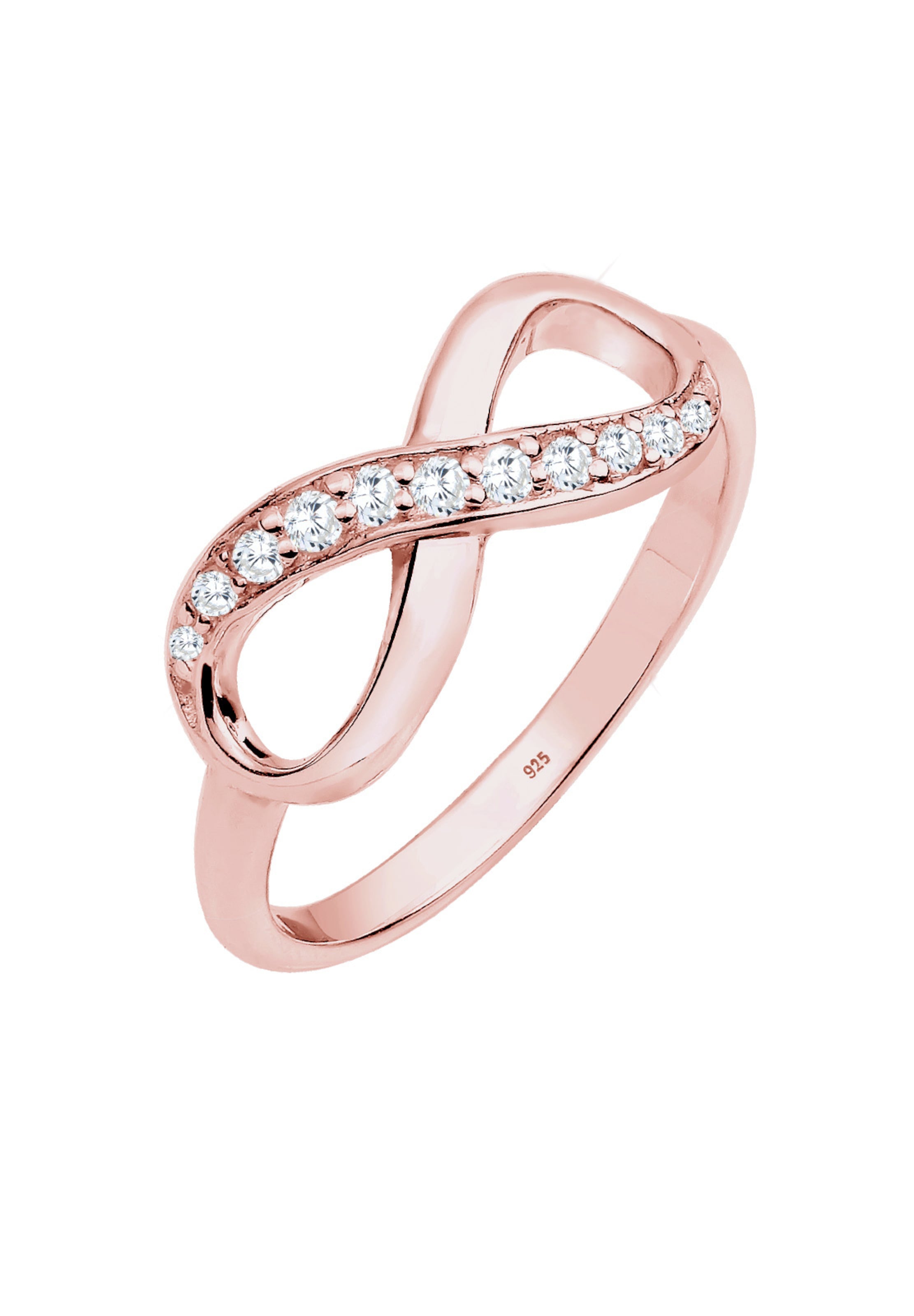 ELLI Ring 'Infinity' in Gold: Vorderseite