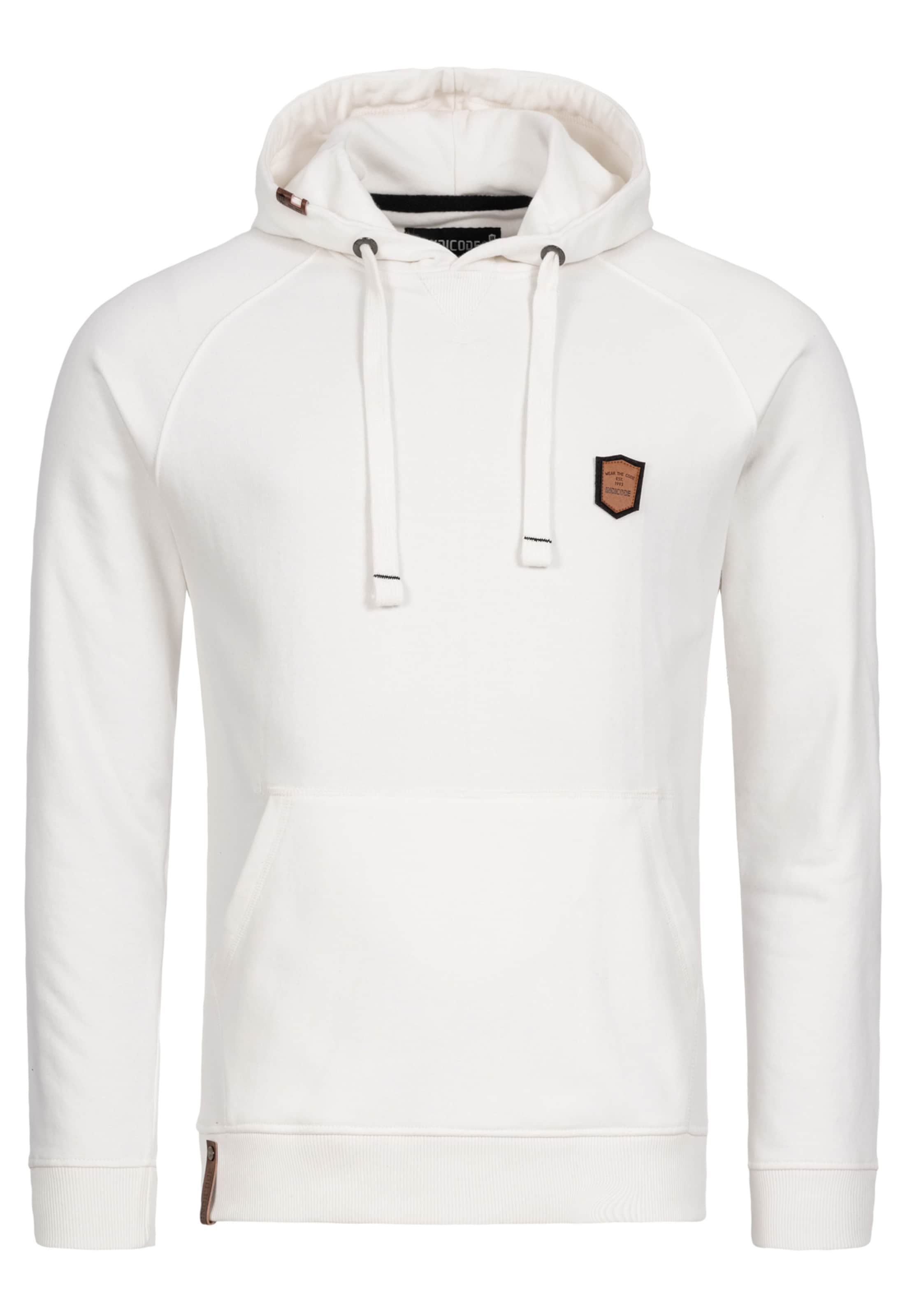 INDICODE JEANS Sweatshirt 'Litcham' in White: front