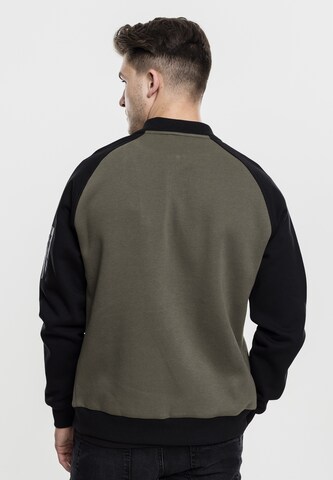 Urban Classics Sweatvest 'Bomber' in Groen