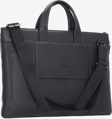 Piquadro Laptop Bag 'Black Square' in Black