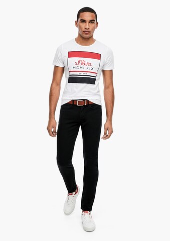 s.Oliver Slimfit Jeans in Schwarz: predná strana