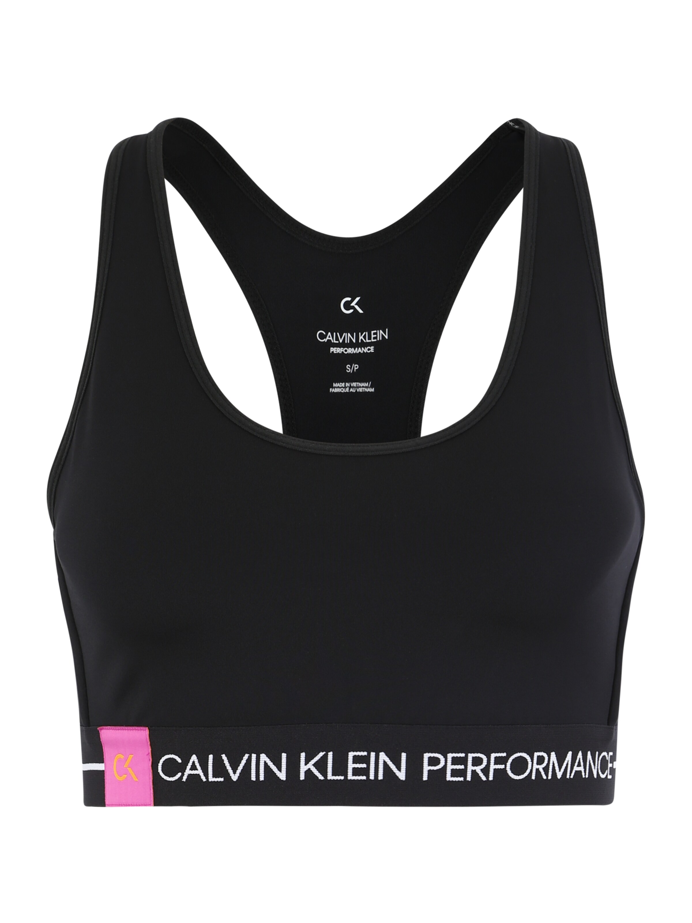Calvin Klein Performance - Sport bh 'HIGH SUPPORT BRA' in de kleur Zwart