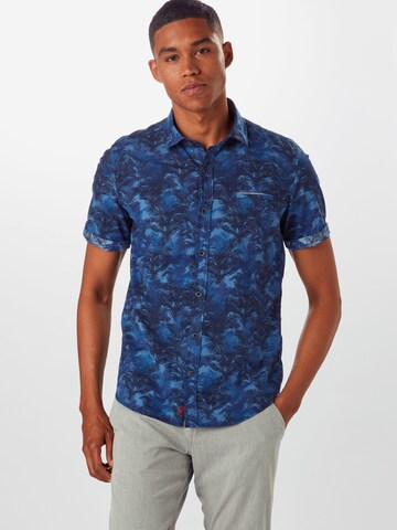 Coupe slim Chemise s.Oliver en bleu : devant