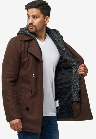 INDICODE JEANS Between-Seasons Coat 'Cliff Jacke' in Brown