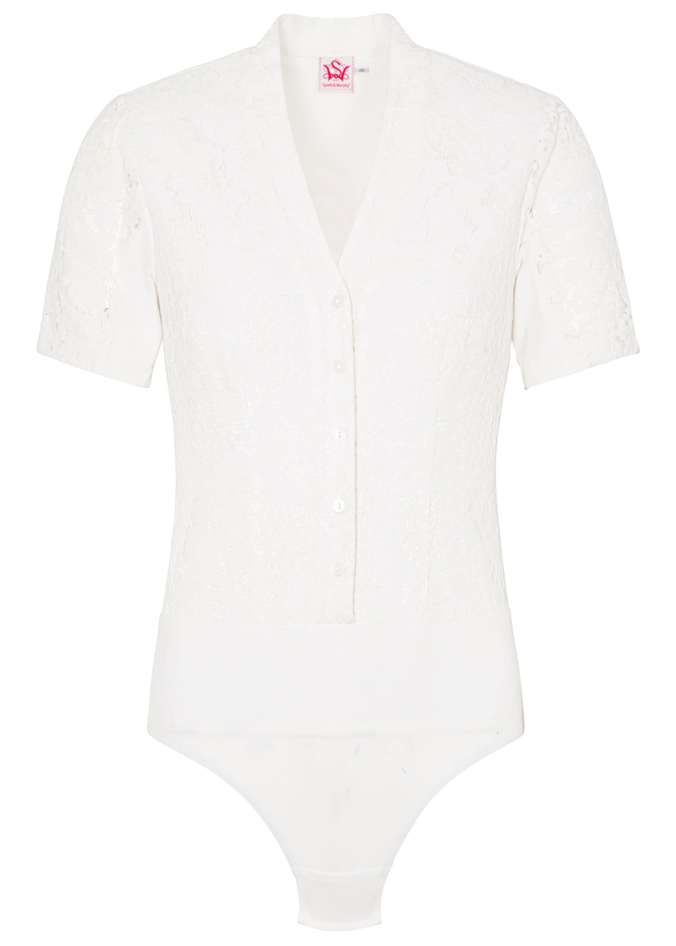 SPIETH & WENSKY - Trachten-Body 'Madelene' in weiß