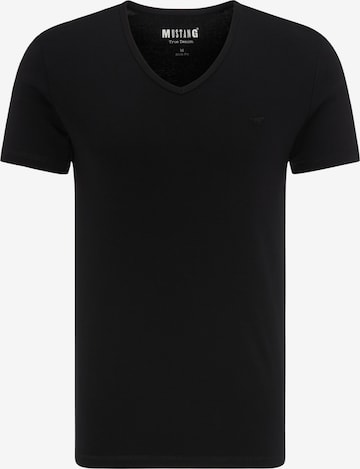 MUSTANG Shirt 'Aaron' in Zwart: voorkant