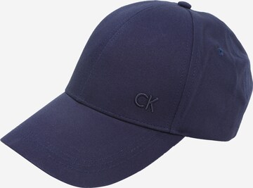 Casquette Calvin Klein en bleu : devant