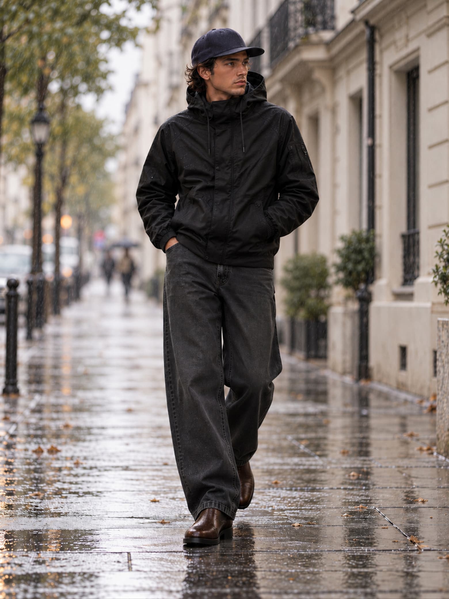 The AY Style Edit - Modern Black Jacket Dark Denim Look
