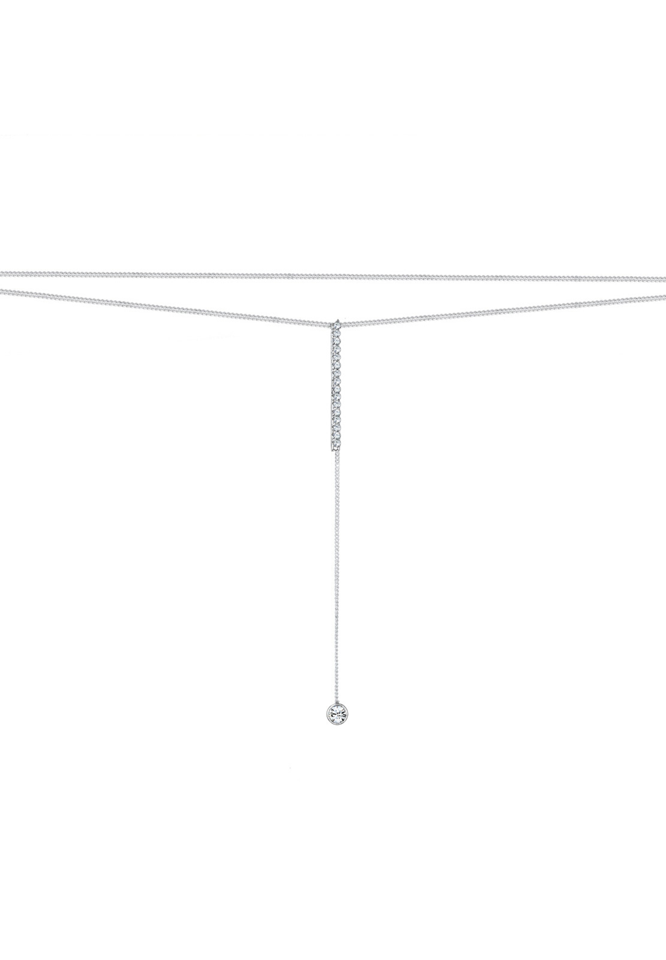 ELLI Necklace 'Geo' in Silver: front