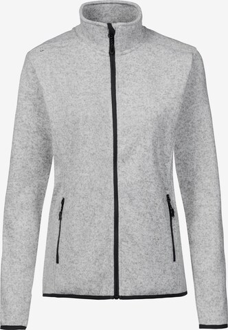 Whistler Athletic Fleece Jacket 'Maleo' in Grey: front