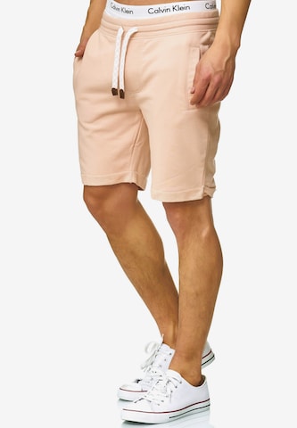 INDICODE JEANS Regular Shorts 'Aldrich' in Orange