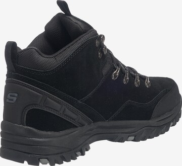 SKECHERS Schnürboots 'Relment Pelmo' in Schwarz