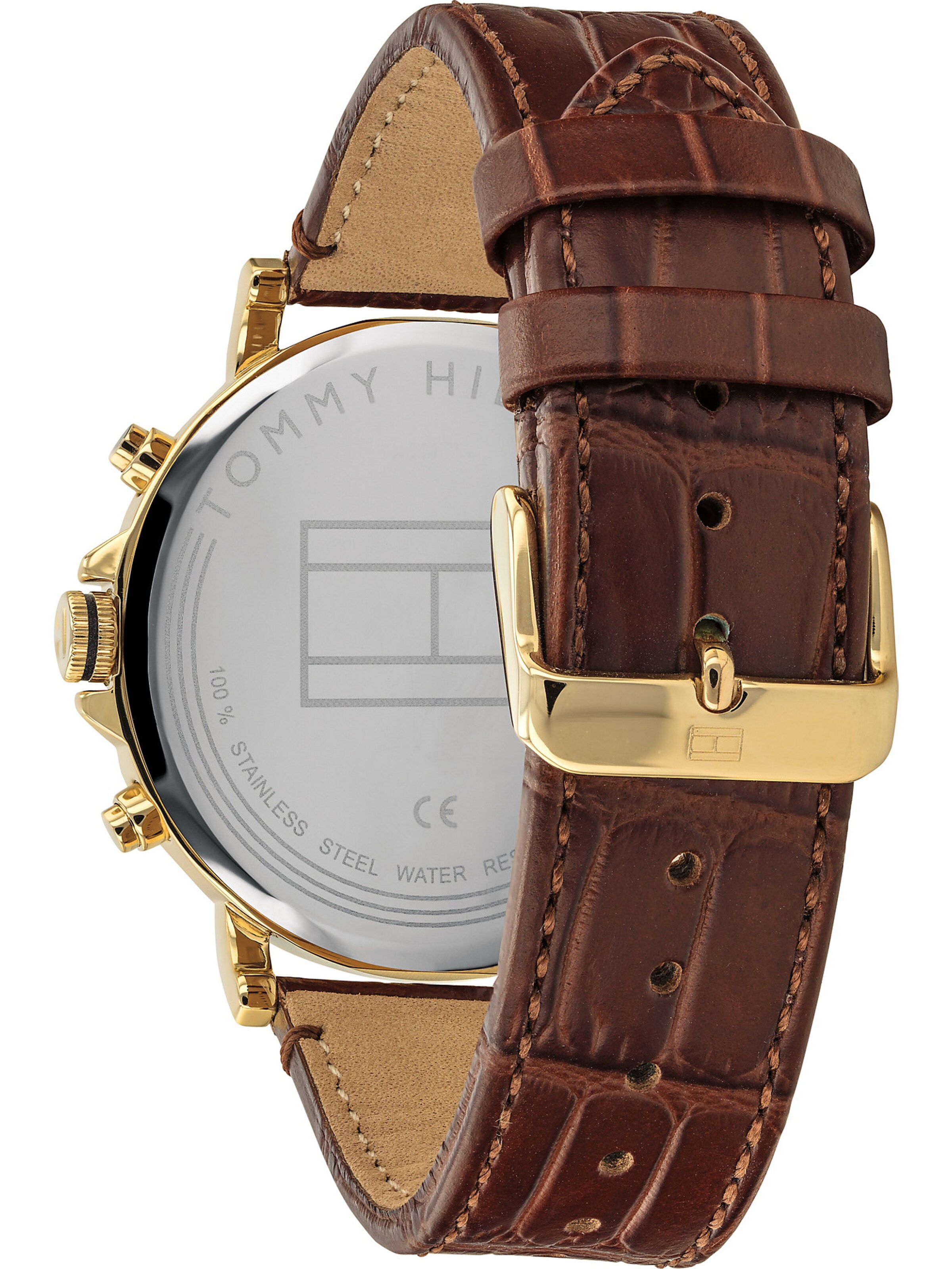 TOMMY HILFIGER Analog Watch 'Dressed Up' in Brown