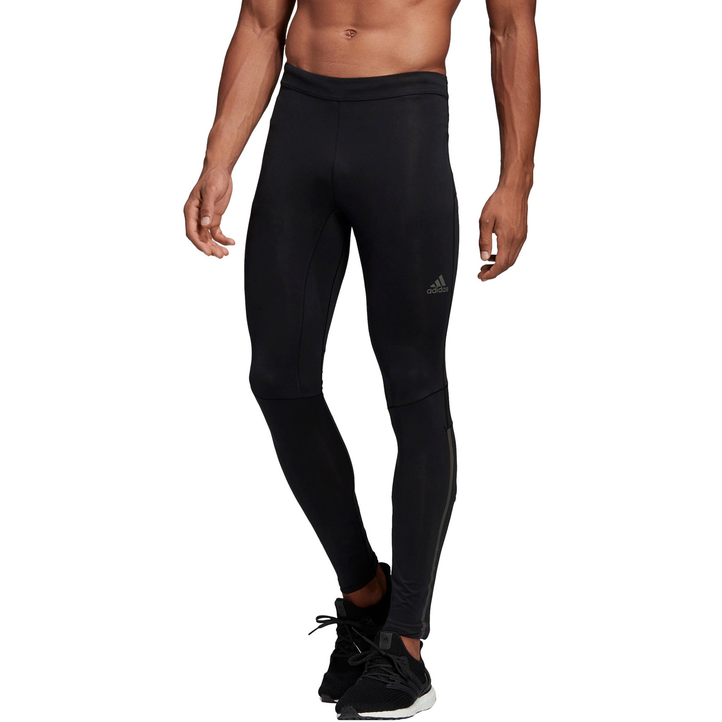 ADIDAS SPORTSWEAR Skinny Workout Pants 'Supernova' in Black: front