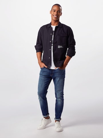 Slimfit Jeans 'Liam' de la JACK & JONES pe albastru