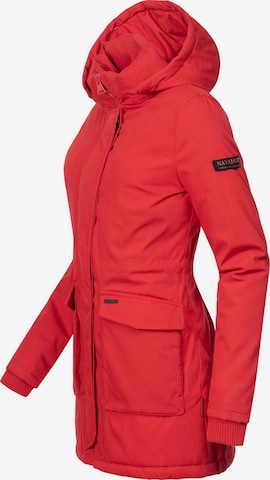 NAVAHOO Płaszcz zimowy 'Schneeengel' w kolorze czerwony
