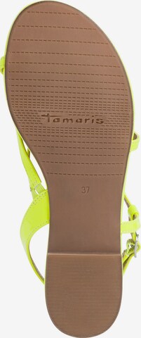 TAMARIS T-Bar Sandals in Yellow