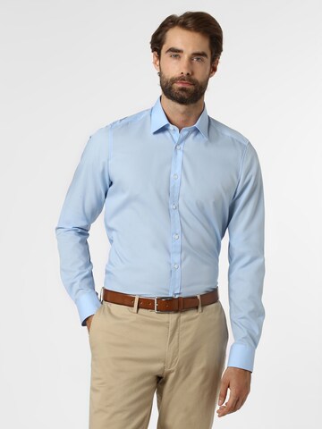 Finshley & Harding Slim Fit Hemd in Blau: predná strana