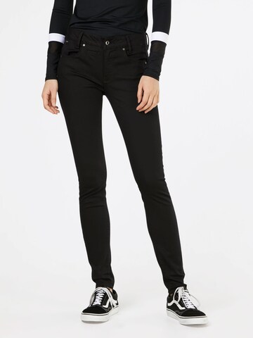 G-Star RAW Skinny Jeans 'D-Staq' in Schwarz: predná strana