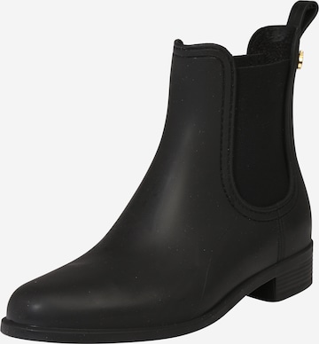 LEMON JELLY Rubber Boots 'Splash' in Black: front