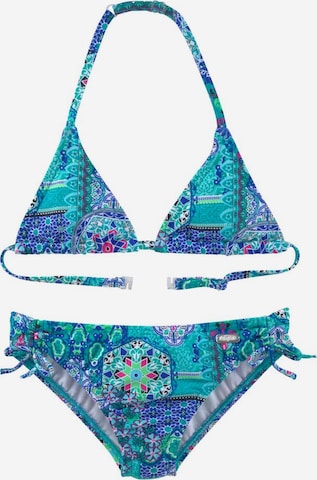 BUFFALO Triangle Bikini in Blue: front