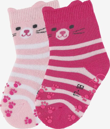 STERNTALER Socken 'Katze' in Pink: predná strana