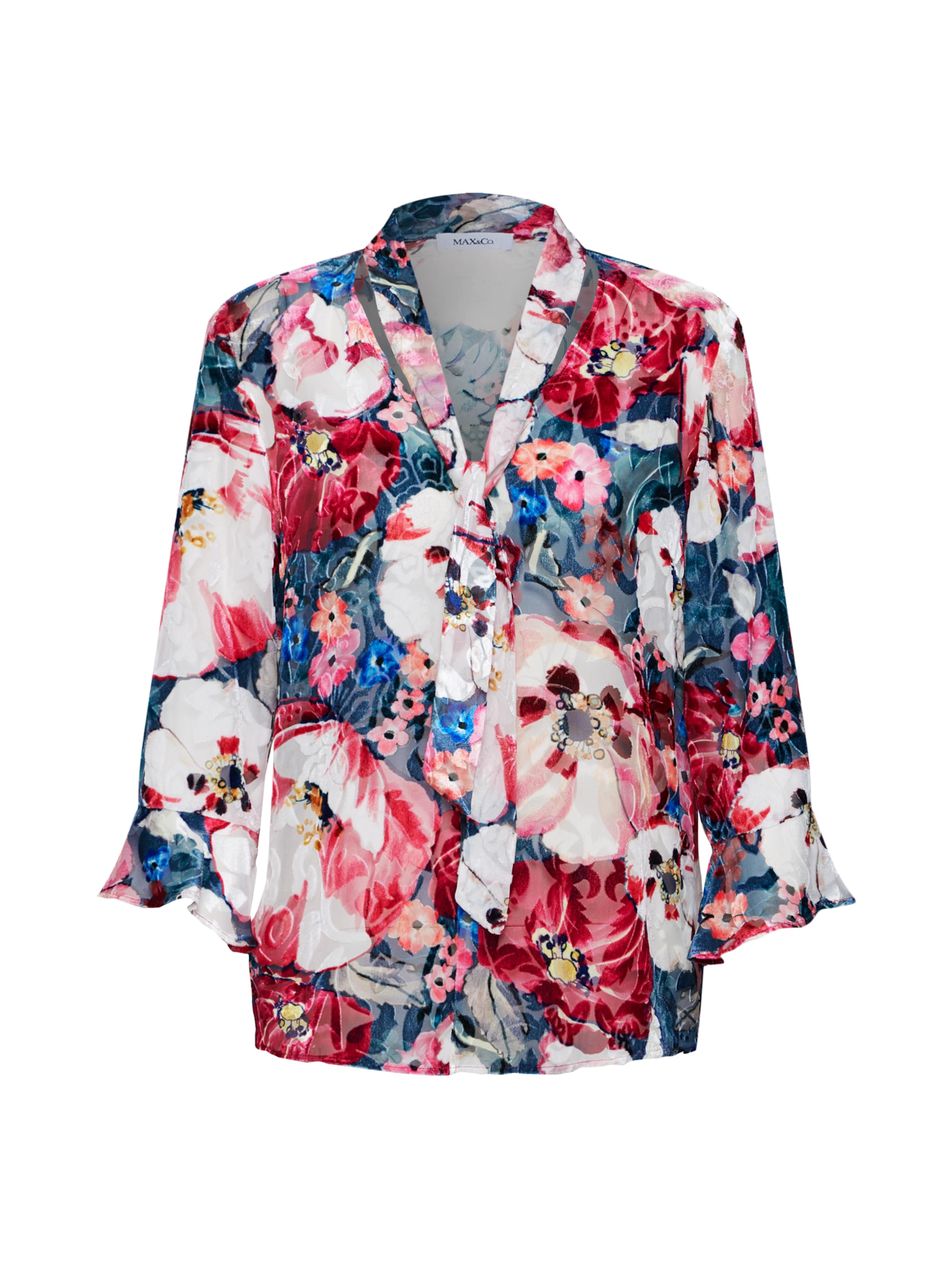 MAX&Co. - Blouse 'PASTO' in de kleur Blauw