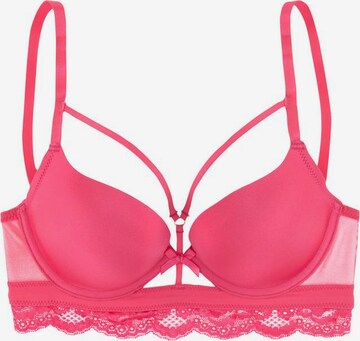 LASCANA Push-up BH in Roze: voorkant