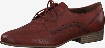 TAMARIS Lace-Up Shoes in Red: front