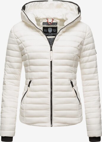 NAVAHOO Between-Season Jacket 'Kimuk' in White: front