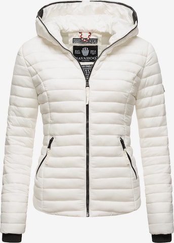 NAVAHOO Between-Season Jacket 'Kimuk' in White: front