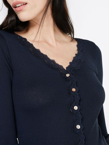 rosemunde Gebreid vest in Blauw